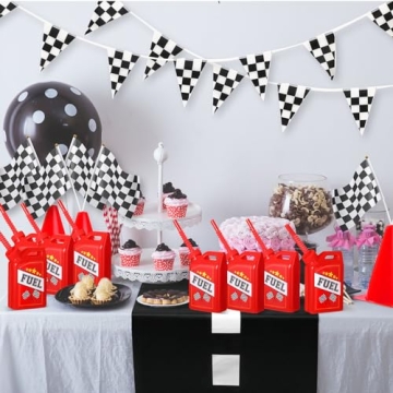 Mifoci Race Car Cups Set - Fun Party Supplies for Kids
