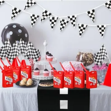 Mifoci Race Car Cups Set - Fun Party Supplies for Kids