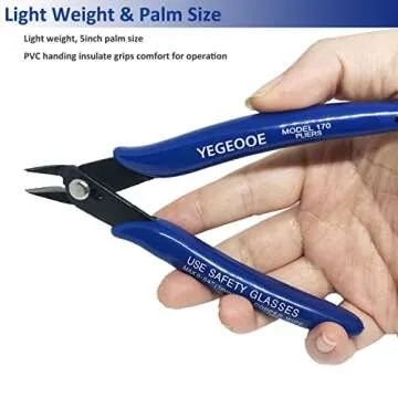 YEGEOOE Small Wire Cutters, 10PACK Precision Pliers