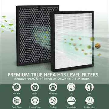 HEPA and Carbon Replacement Filters for LEVOIT Air Purifiers