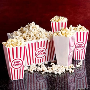 Retro Popcorn Boxes for Fun Movie Nights - 8 Pack