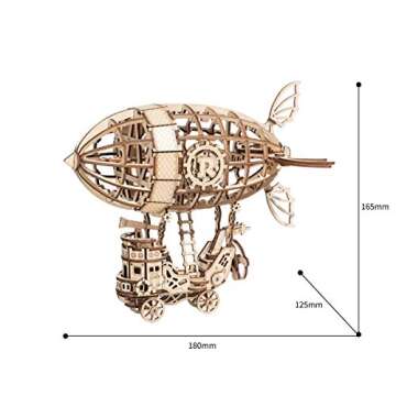 Rolife Airship 3D Wooden Puzzle - Educational Home Decor