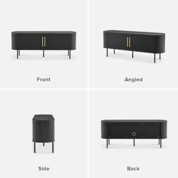 mopio Quin Tambour TV Stand for Mid-Century Modern Homes
