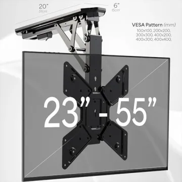 VIVO Electric Ceiling Mount 23-55" TV Adjustable VESA