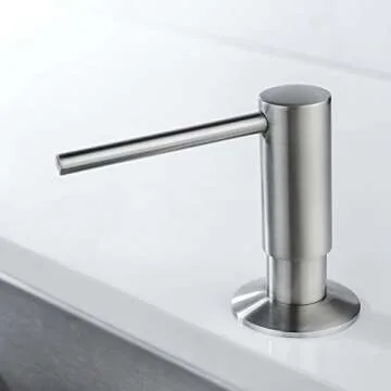 Stylish Kitchen Soap Dispenser with Large Capacity and Easy Installation