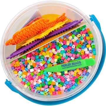 Perler Sunny Days Bright Color Fuse Bead Bucket, 5500 pcs