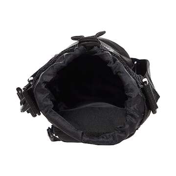 adidas Hydration Crossbody Water Bottle Sling Bag, Black/White, One Size