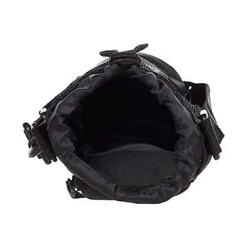 adidas Hydration Crossbody Water Bottle Sling Bag, Black/White, One Size