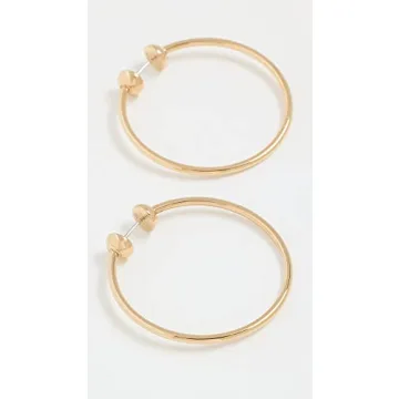 Jenny Bird Icon Hoops Small High Polish Gold Earrings