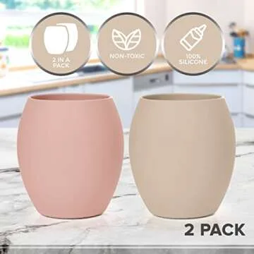 Silicone Baby Cup - Toddler Training & Open Cup for Weaning