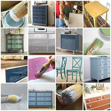 Vintage Tonality Pro Chalk & Wax Paint Brush Set for Painting & Repurposing Furniture, 12 PCS Kit, Works with Chalk & Milk Paints, Wax, Home Decor DIY Large & Small Projects • Bristle Hand Soap