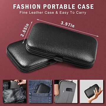 8 PCS Nail Clippers, ONLYWEE Premium Manicure Set for Women & Men, Stainless Steel Facial, Hand, Foo...