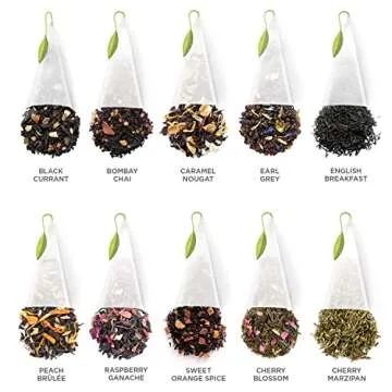 Tea Forte Warming Joy Tea Advent Calendar, Holiday Tea Gift Set of 24 Pyramid Infuser Tea Bags with Numbered Calendar, Variety Pack of 24 Assorted Premium Loose Leaf Tea Bags