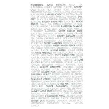 Tea Forte Warming Joy Tea Advent Calendar, Holiday Tea Gift Set of 24 Pyramid Infuser Tea Bags with Numbered Calendar, Variety Pack of 24 Assorted Premium Loose Leaf Tea Bags