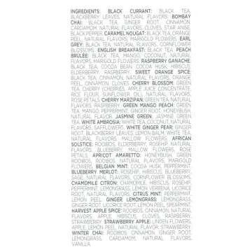 Tea Forte Warming Joy Tea Advent Calendar, Holiday Tea Gift Set of 24 Pyramid Infuser Tea Bags with Numbered Calendar, Variety Pack of 24 Assorted Premium Loose Leaf Tea Bags