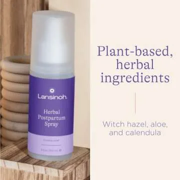 Lansinoh Herbal Perineal Spray, Postpartum Essentials, 3.5 Ounces