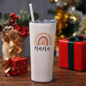 Nana Coffee Tumbler - 22oz - Nana Cup - Best Nana Gifts for Christmas, Birthday, Mothers Day - Nana ...