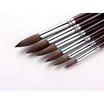 Artist Paint Brushes Superior Sable Watercolor Brush Set