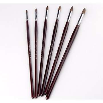 Artist Paint Brushes Superior Sable Watercolor Brush Set