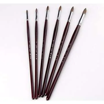 Artist Paint Brushes Superior Sable Watercolor Brush Set
