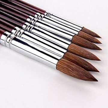 Artist Paint Brushes Superior Sable Watercolor Brush Set