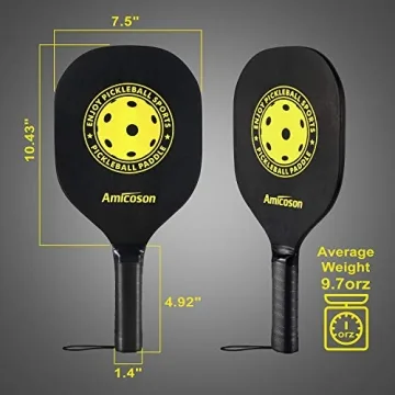 Amicoson Pickleball Paddle Set - Family Fun & Quality