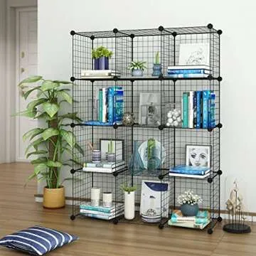 TUMUCUTE 12-Cube Modular Organizer for Stylish Storage