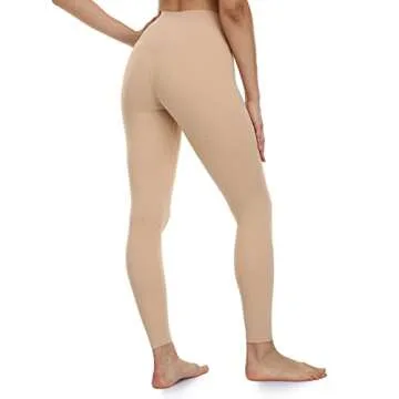 Colorfulkoala Women's Buttery Soft High Waisted Yoga Pants Full-Length Leggings(XS, Sand)