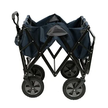Heavy Duty Collapsible Outdoor Wagon with Table and Cup Holders