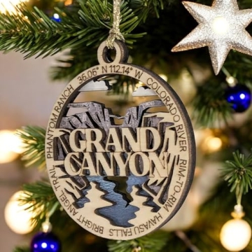 Grand Canyon Handcrafted Christmas Ornament - 3"