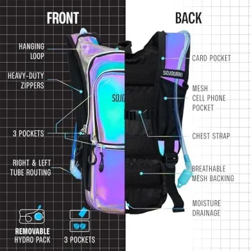 Sojourner Hydration Pack for Hiking Biking and Festivals