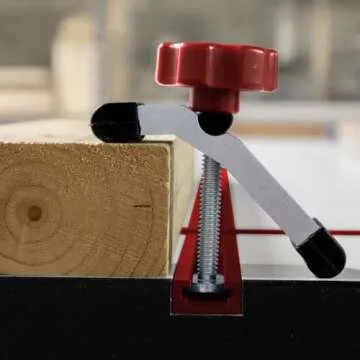 Milescraft 4035 Hold Down 100 2 Pack T-Track Mini Hold Down Clamp. 3-1/8" L x 5/8" W, Anodized Heavy Duty T Track Clamps for Woodworking