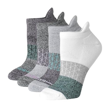 Hanes Cushioned Tab Absolute Active No Show Socks for Women - Soft & Comfortable 4-Pack