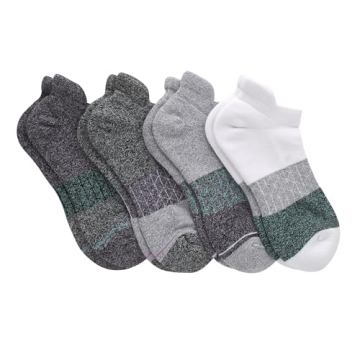 Ultimate Comfort Hanes No Show Socks for Women, 4-Pack