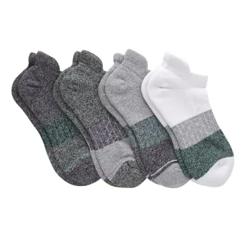 Ultimate Comfort Hanes No Show Socks for Women, 4-Pack