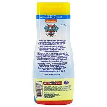 Paw Patrol Bubble Bath Raspberry Rescue Delight for Kids