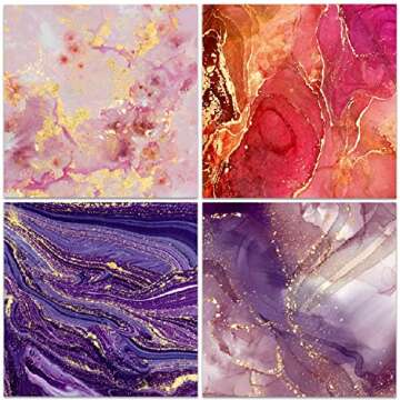 BLEDS Scrapbook Paper Pad – 24 Sheets of Decorative 6x6 Craft Paper for Creative Projects