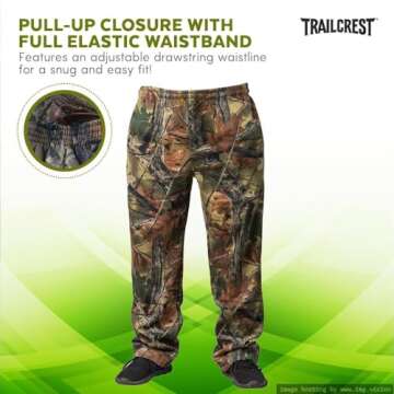 TrailCrest Highland Timber Camo Sweatpants for Outdoor Comfort