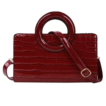 ZLMBAGUS Women Vintage Flap Tote Top Handle Satchel Handbag