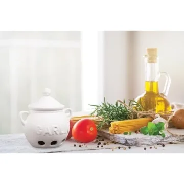 Garlic Clove Keeper - Ceramic Storage for Freshness