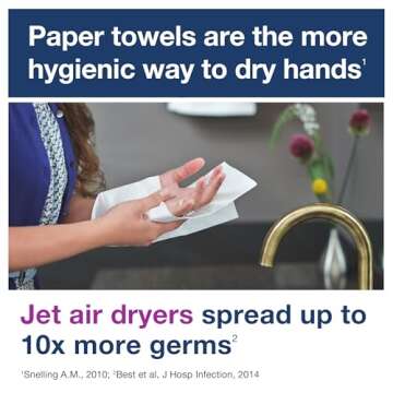 Tork Multifold Hand Towel White H2, Universal, 100% Recycled Fibers, 16 x 250 Towels, MB540A