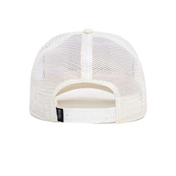 Goorin Bros. The Farm Unisex Original Adjustable Snapback Trucker Hat, White Queen Bee, One Size