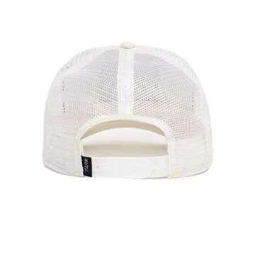 Goorin Bros. The Farm Unisex Original Adjustable Snapback Trucker Hat, White Queen Bee, One Size