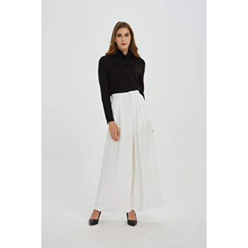 Tronjori Women High Waist Casual Wide Leg Palazzo Pants