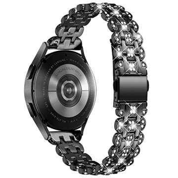 Elegant Crystal Metal Band Compatible with Garmin Venu 2 Plus and More