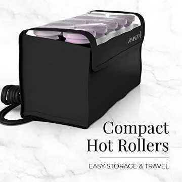 Compact Ceramic Hot Rollers - Stunning Curls Anywhere