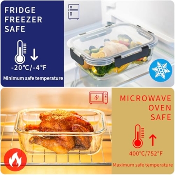 Buy MFY Airtight Glass Storage Containers - 12-Pack Set