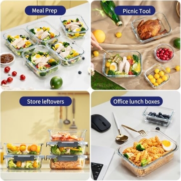 Buy MFY Airtight Glass Storage Containers - 12-Pack Set
