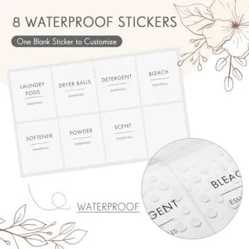 Sunnychicc Elegant Laundry Storage Glass Containers 3 Pcs