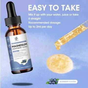 iMATCHME Magnesium Glycinate Liquid Supplement for Relaxation and Sleep